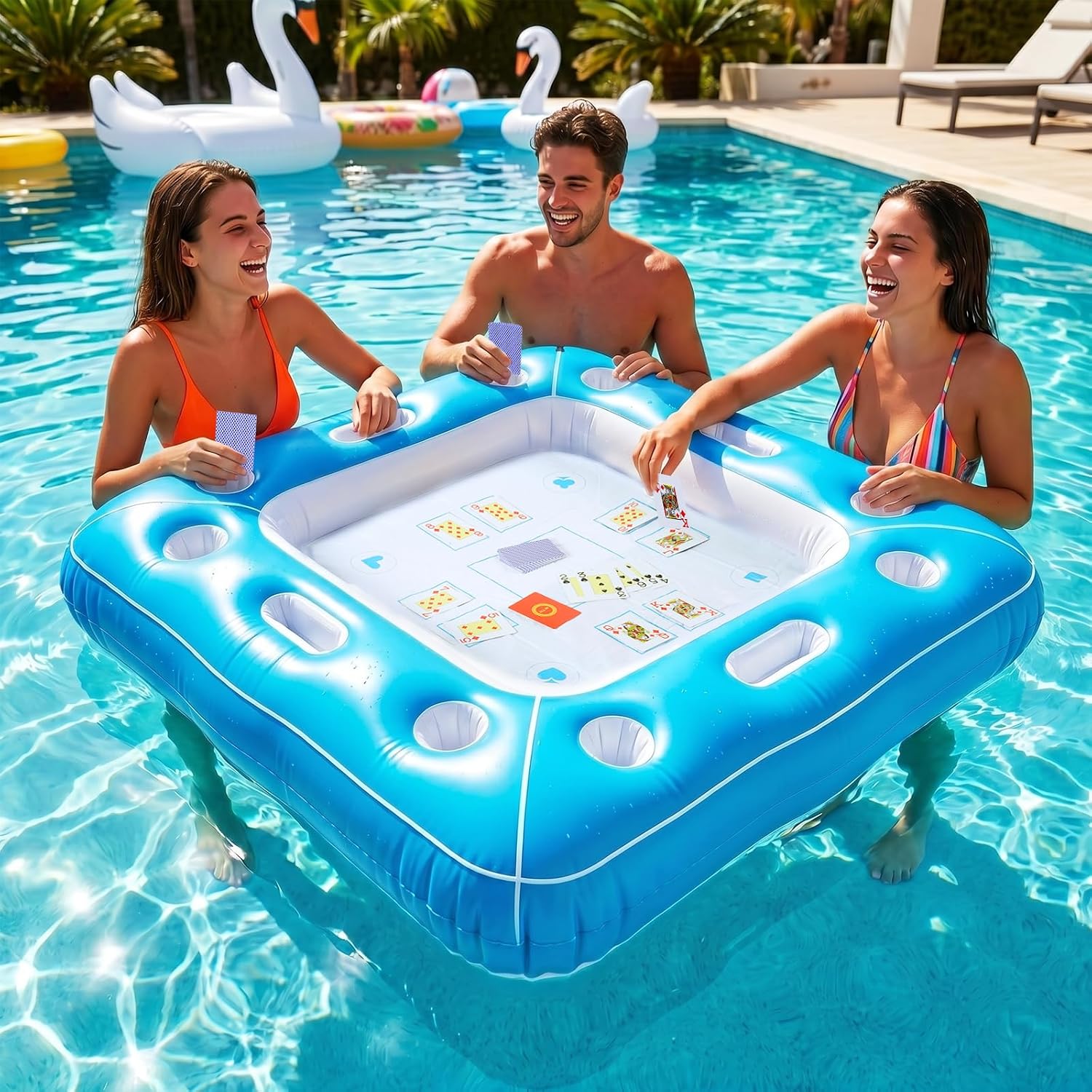 Party Games Using Cards - Tavolo da Gioco Gonfiabile Impermeabile Spesso