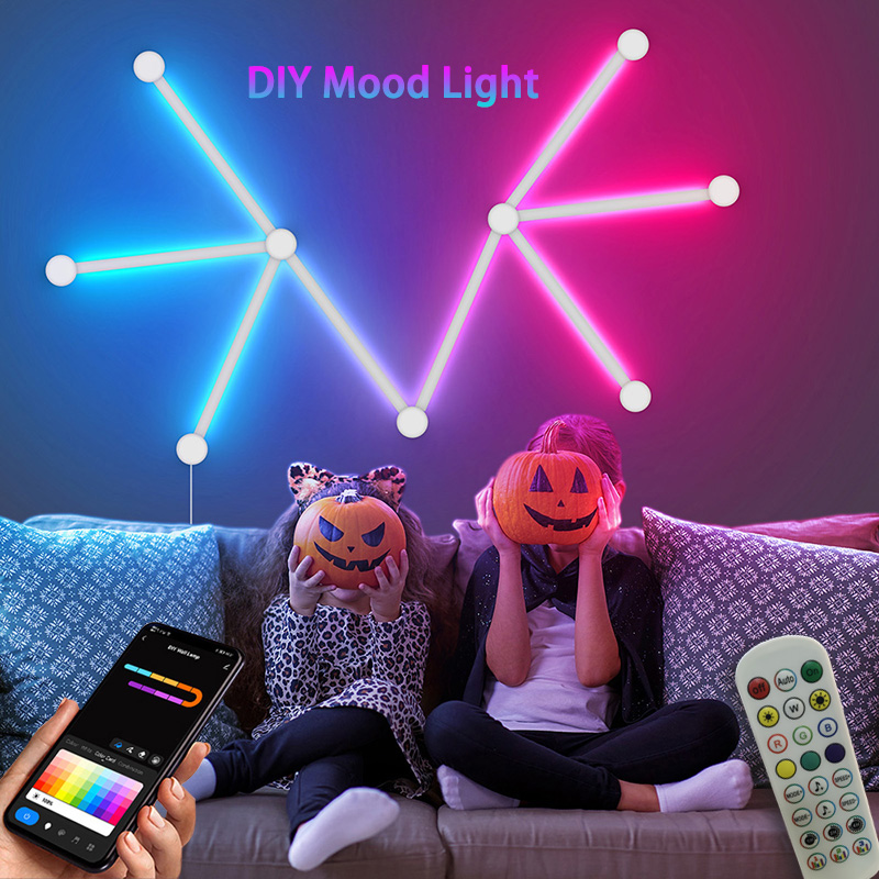 Party Games Music - Lampada da parete RGB intelligente, barra