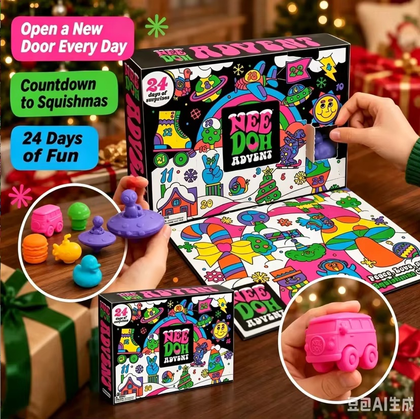 Party Games New Year - 2027 Nuovo Calendario dell'Avvento Needoh, Regalo
