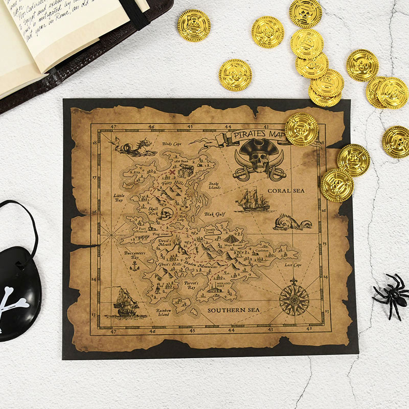 Mappa del Tesoro Pirata in Car - Party Games No Supplies recensione e prezzo